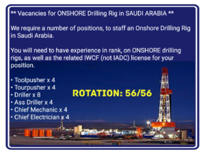 Onshore Drilling Rig Jobs – Oil and Gas