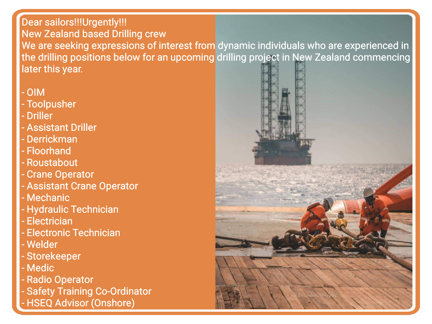 Drilling Crew Jobs, New Zealand
