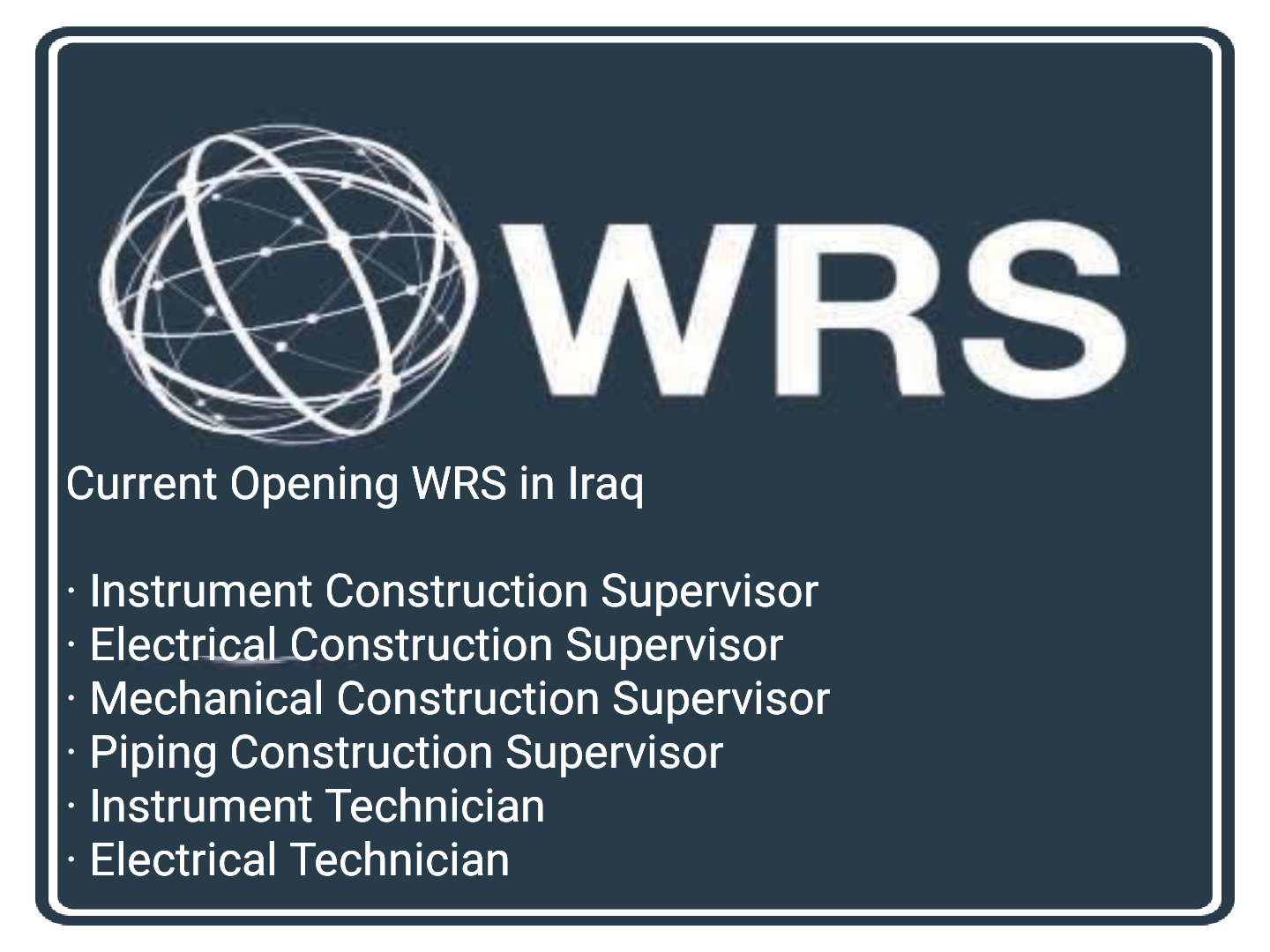 Instrument, Electrical, Mechanical, Piping Constructio Supervisor Jobs