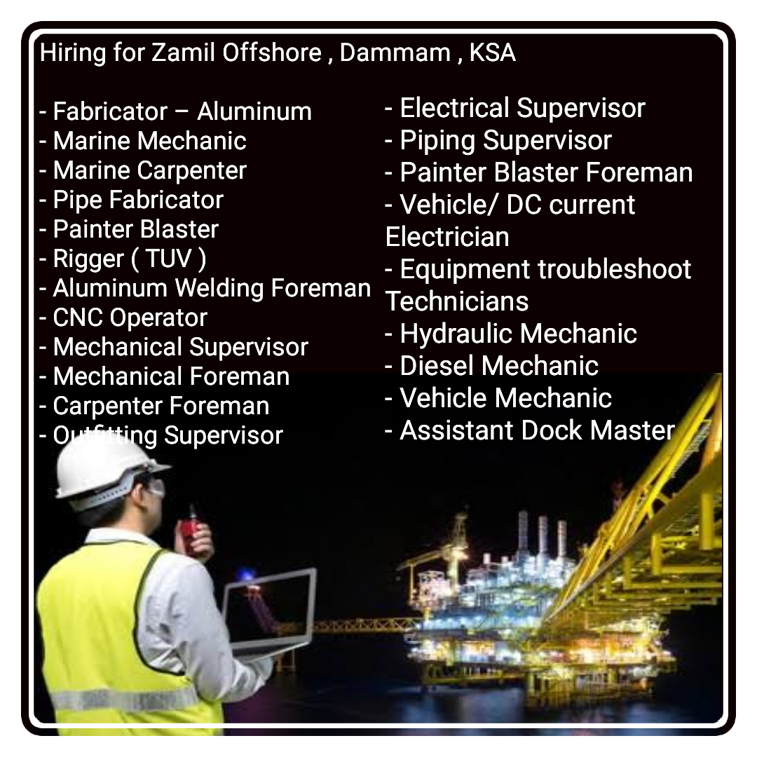Multiple Offshore Jobs, KSA