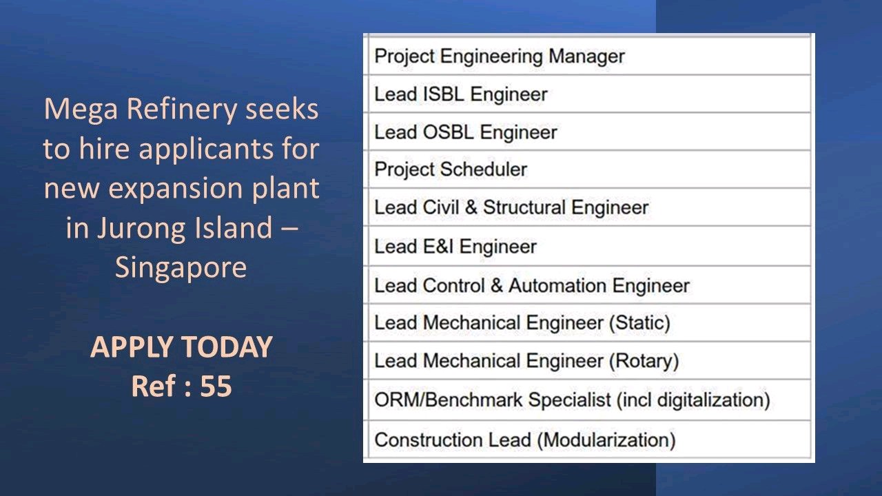 Lead ISBL,OSBL, Electrical, Instrument, Mechanical, Civil & Structural Engineer Jobs