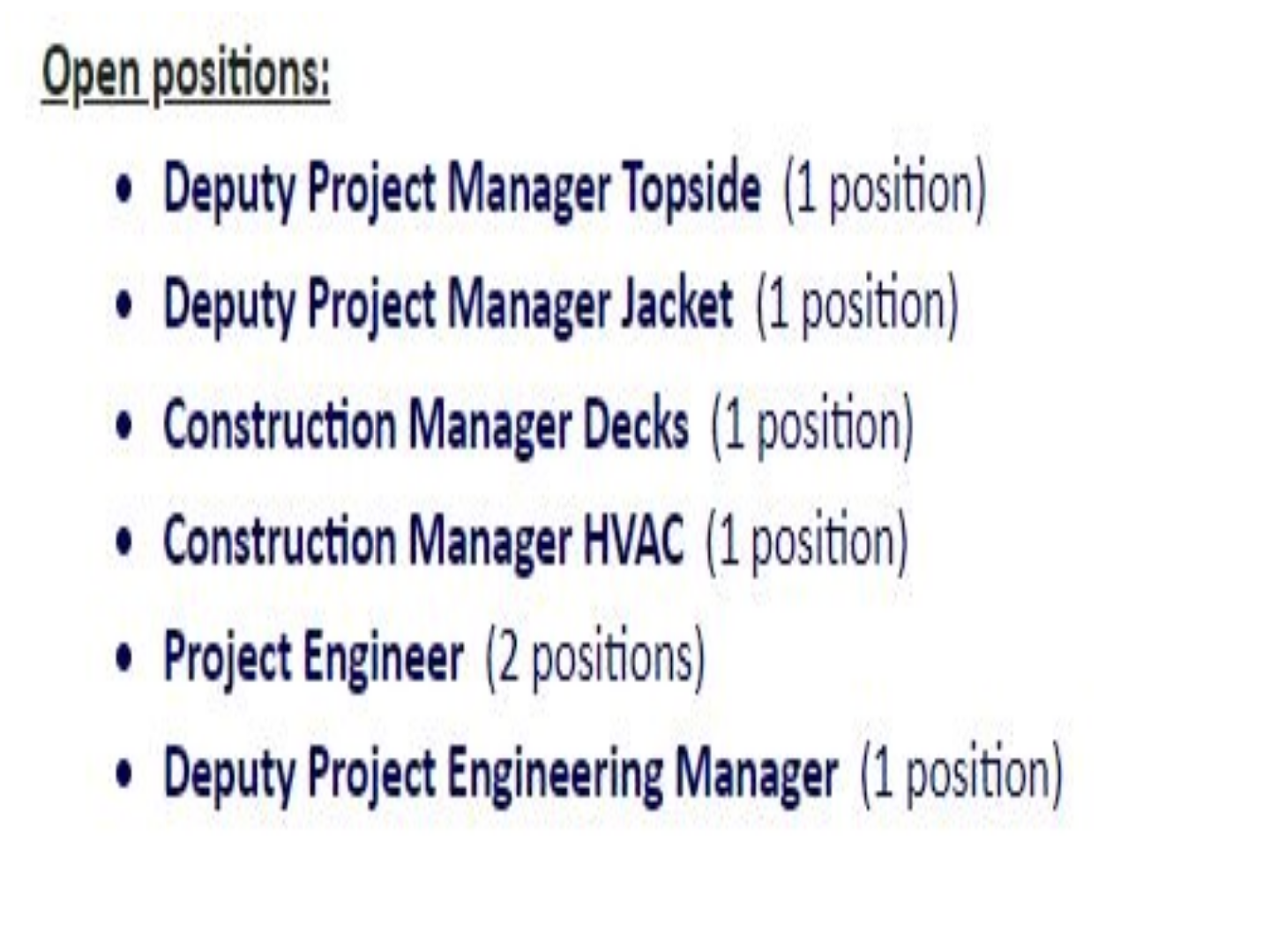 Construction & Project Manager Jobs