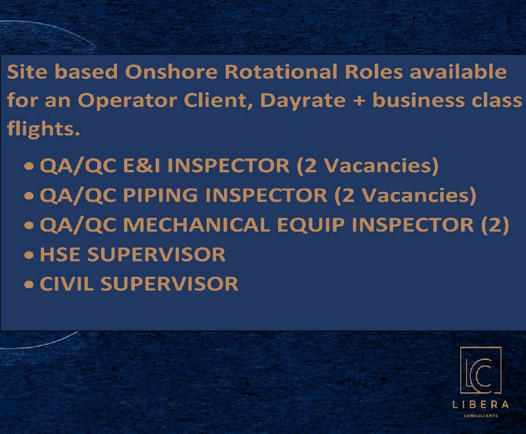 QAQC Inspector Mechanical, Piping E&I Jobs