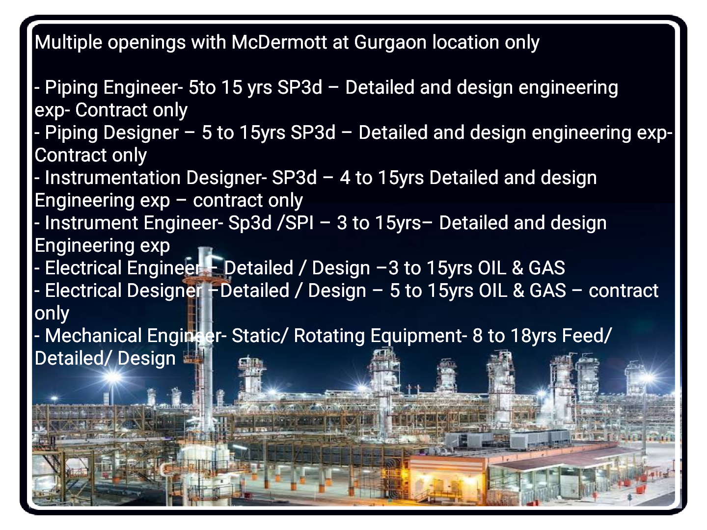 Oil & Gas Engineering Jobs
