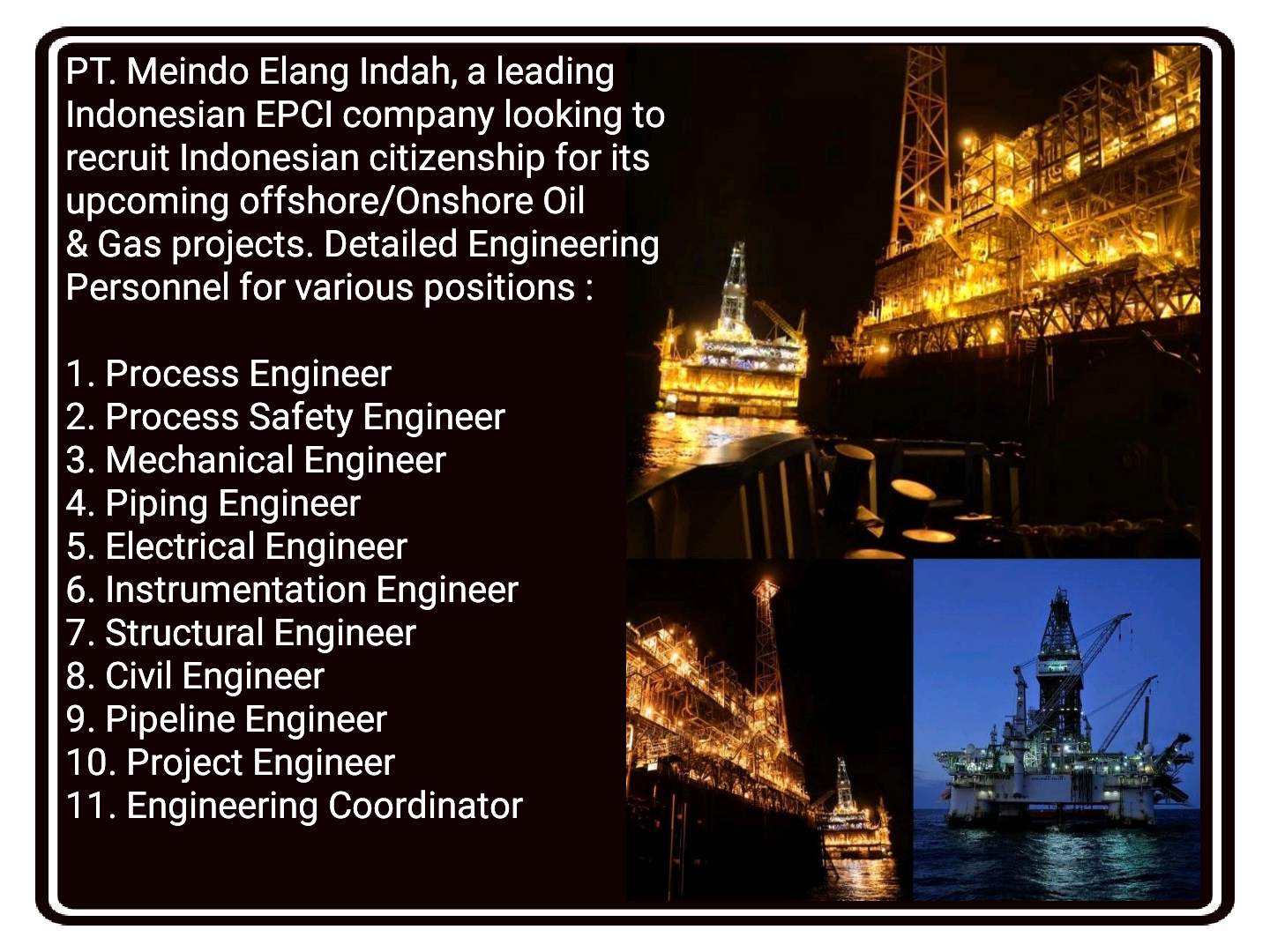 Onshore/Offshore Oil & Gas Jobs