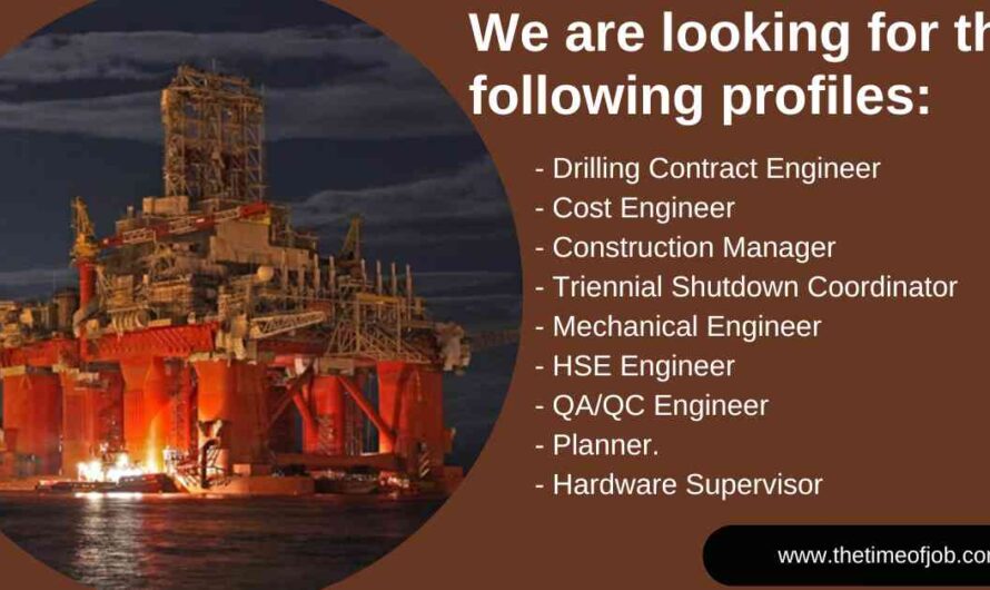 Offshore Drilling, Mechanical, QAQC & HSE Engineer Jobs