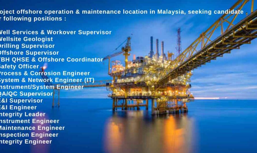 Multiple Offshore Jobs, Malaysia