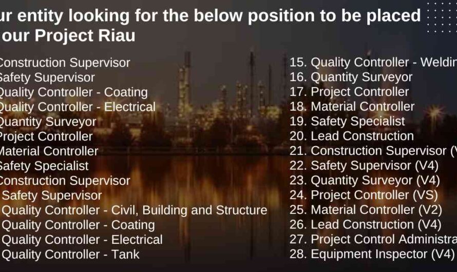 Multiple Oil & Gas Jobs, Indonesia