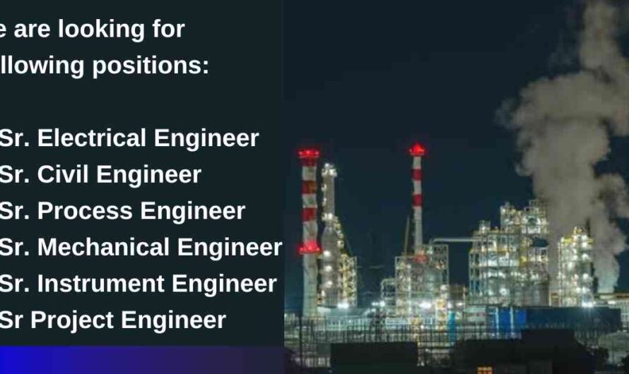 Sr. Electrical, Mechanical, Instrument & Process Engineer Jobs