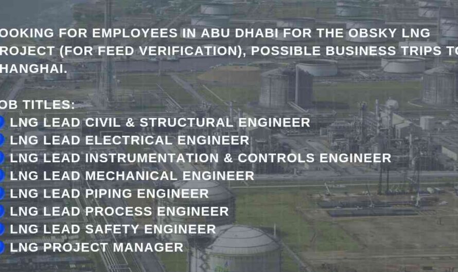 Mechanical, Piping, Electrical, Process, Instrument, Civil & Structural Engineer Jobs