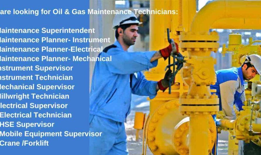 Multiple Oil and Gas Technician Jobs