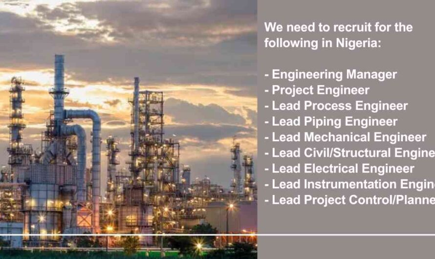 Electrical, Mechanical, Instrument, Process and Piping Lead Engineer Jobs