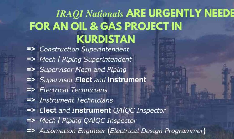 Mechanical, Electrical, Instrument, Piping & QAQC Inspector Jobs