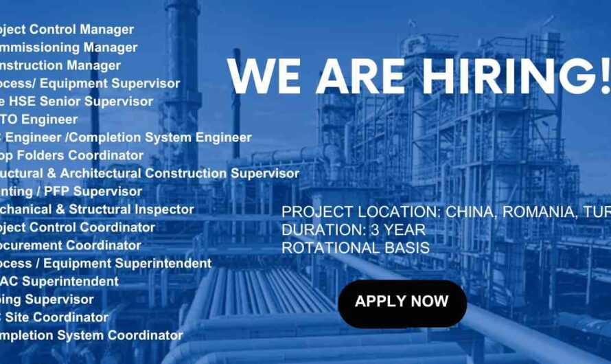 Piping, HSE, Mechanical, Process, Construction & Commissioning Jobs