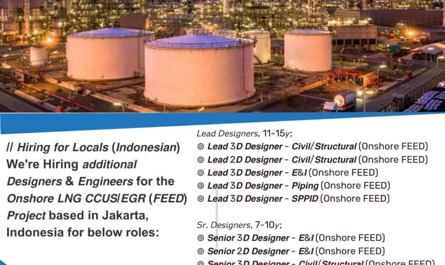 Onshore LNG FEED Project Jobs, Indonesia