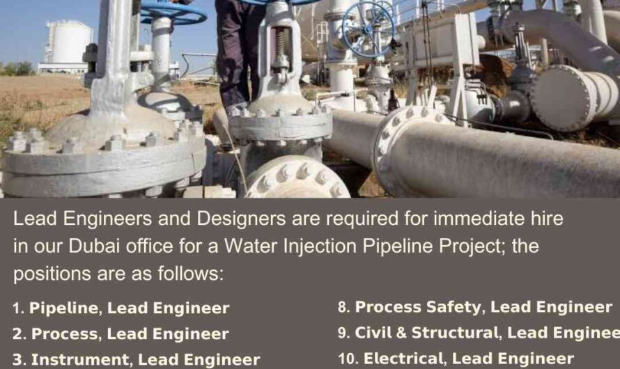 Water Injection Pipeline Project Jobs