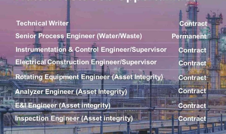 Waste Water Project Jobs