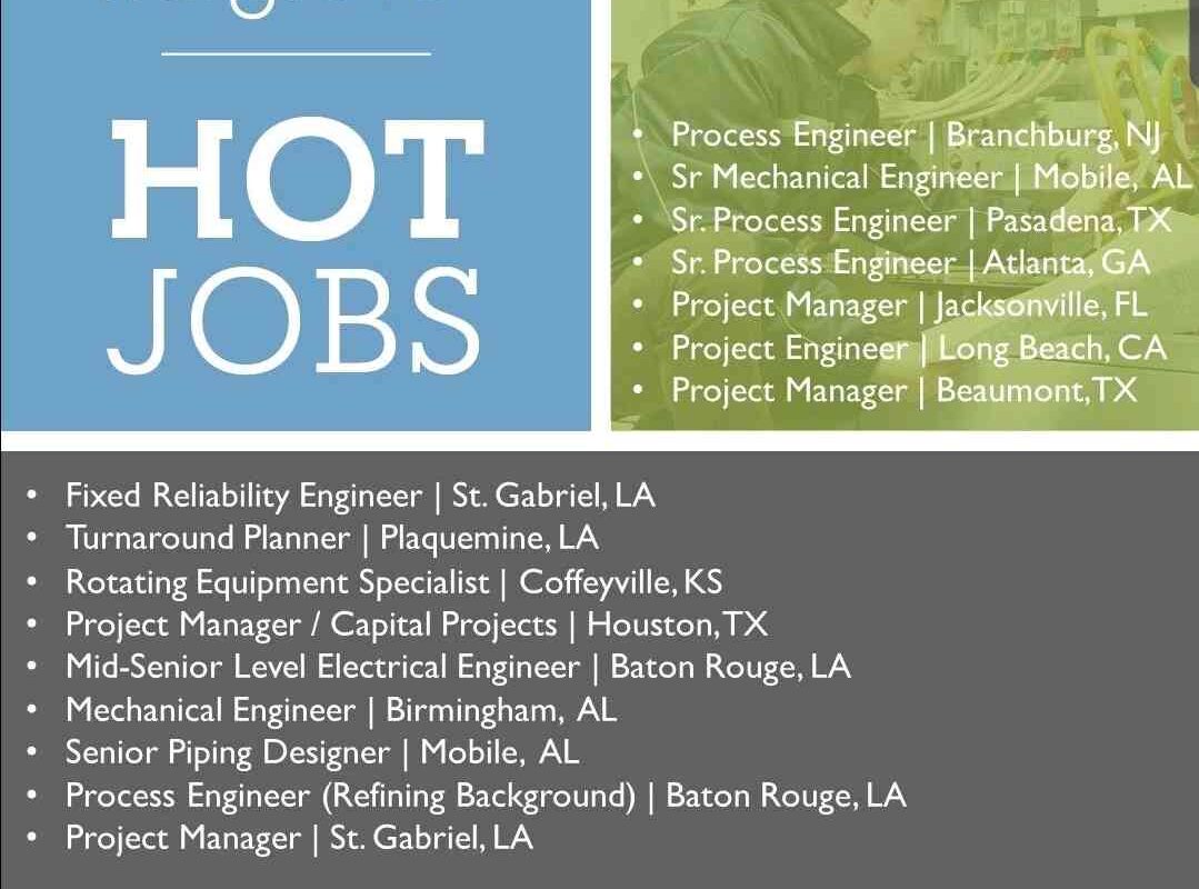 Mechanical Process Piping and Project Engineer Jobs The Time