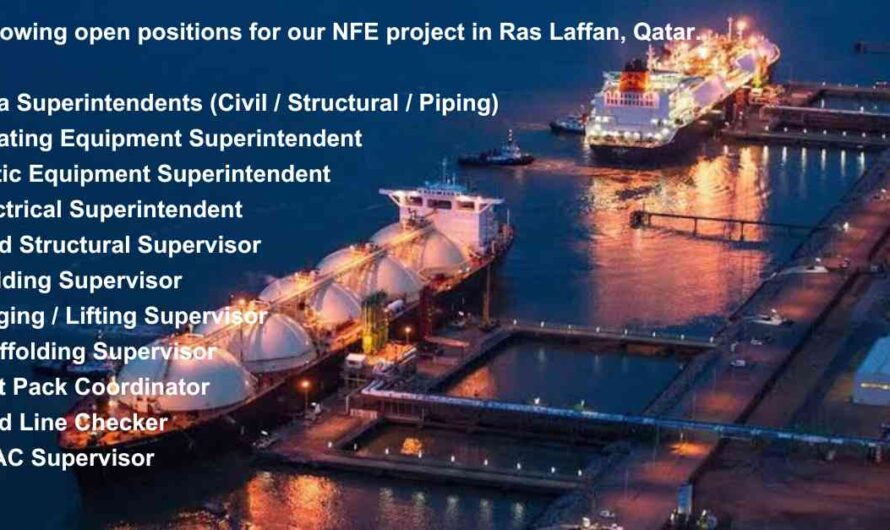 LNG Project Jobs, Qatar