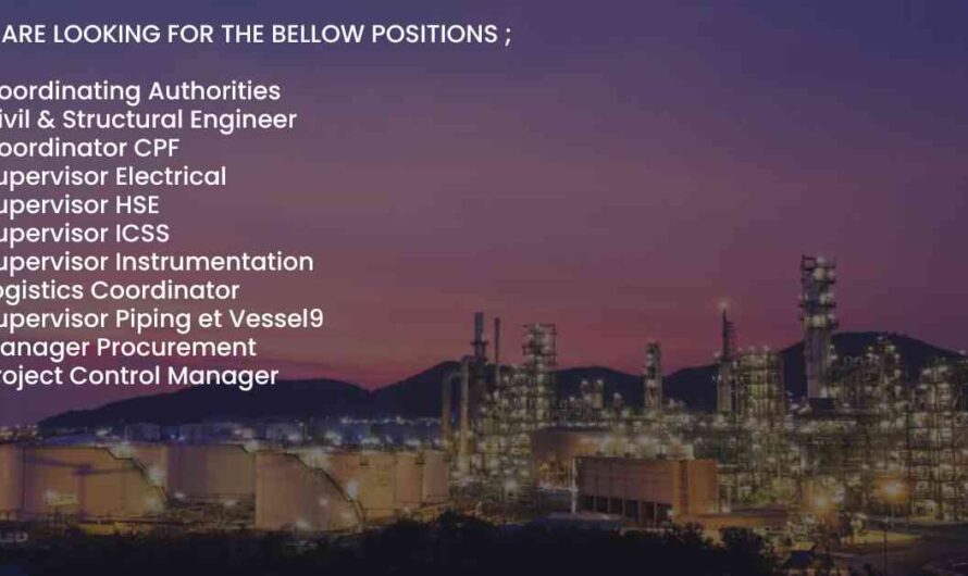 Electrical, Instrument, HSE, Piping, Civil and Structural Supervisor Jobs
