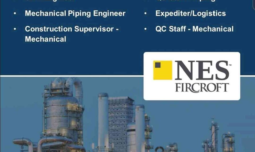 Mechanical, Piping, QC Staff, Civil and Construction Jobs